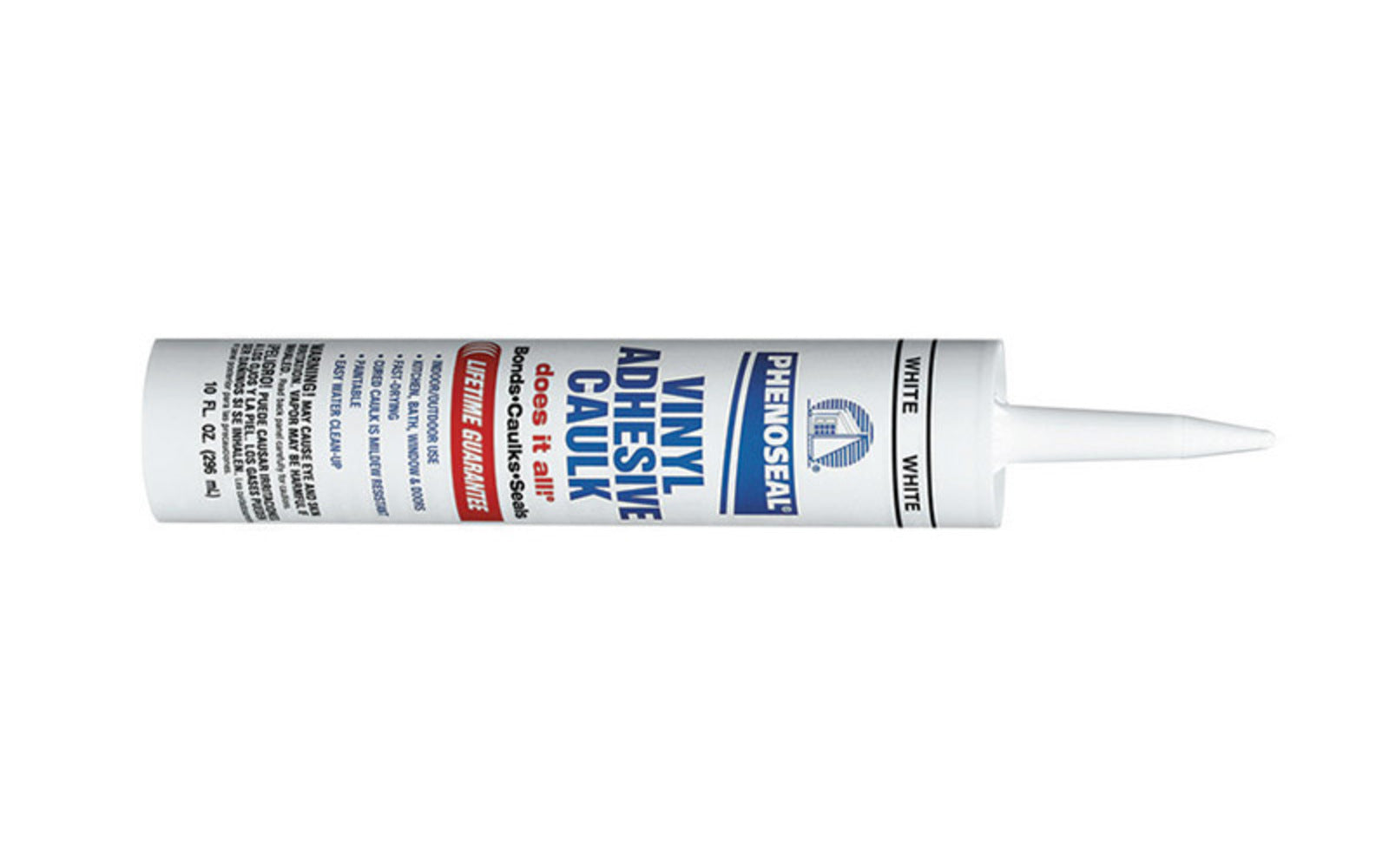 CAULK PHENOSEAL WHT 10OZ