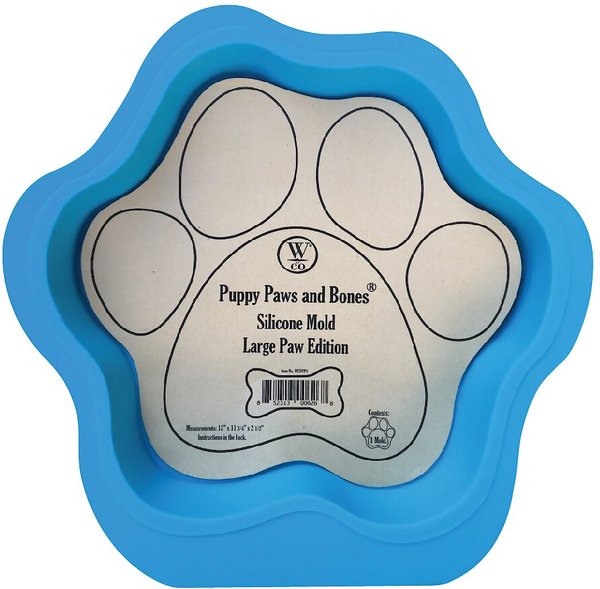 WinandCo Puppy Paws and Bones Silicone Paw Edition Baking Mold