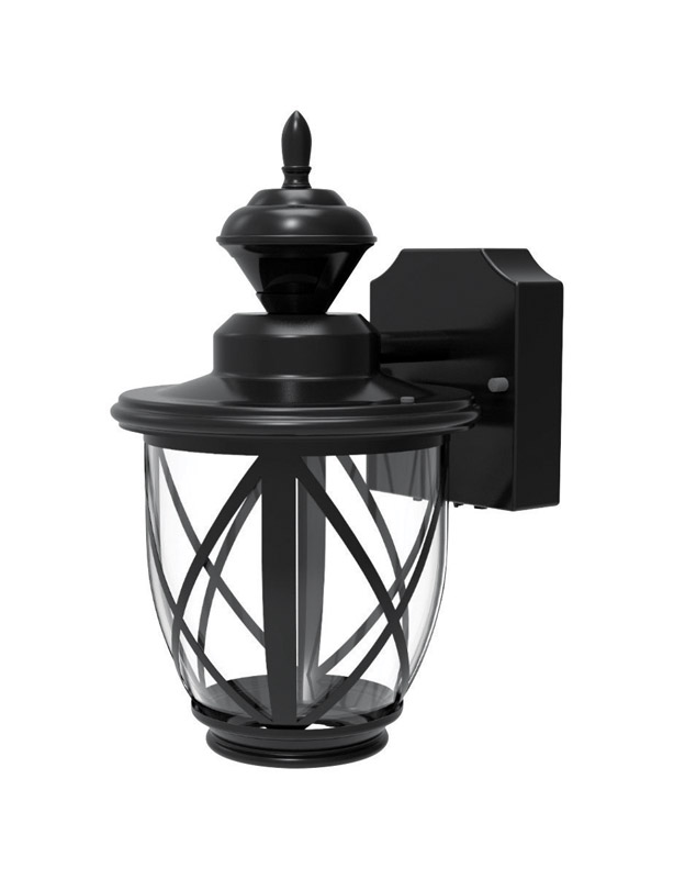 Heath Zenith Black Motion-Sensing LED Wall Lantern