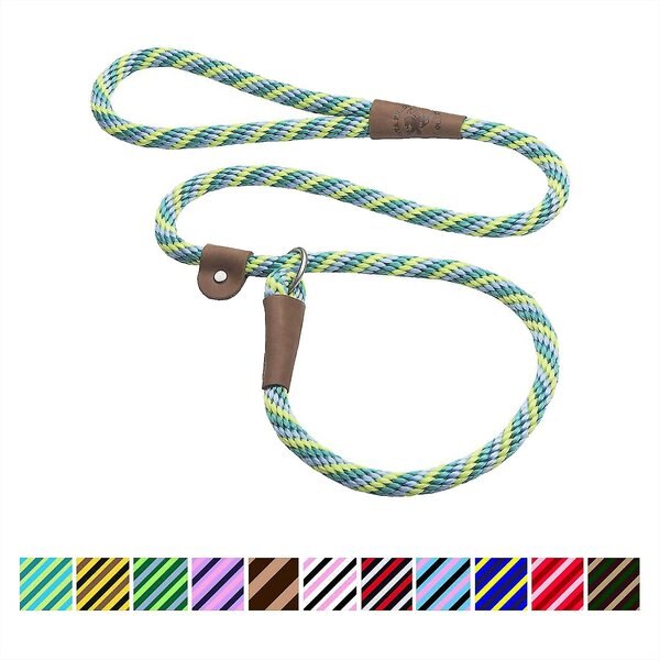 Mendota Products Large Slip Striped Rope Dog Leash