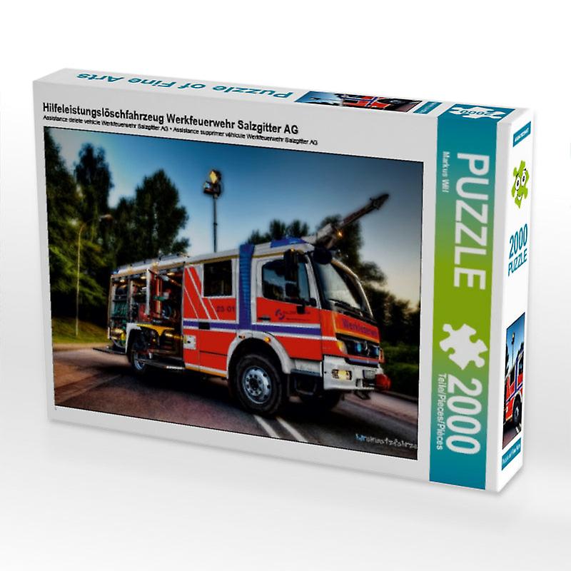 Hilfeleistungslöschfahrzeug werkfeuerwehr salzgitter ag - calvendo foto-puzzle