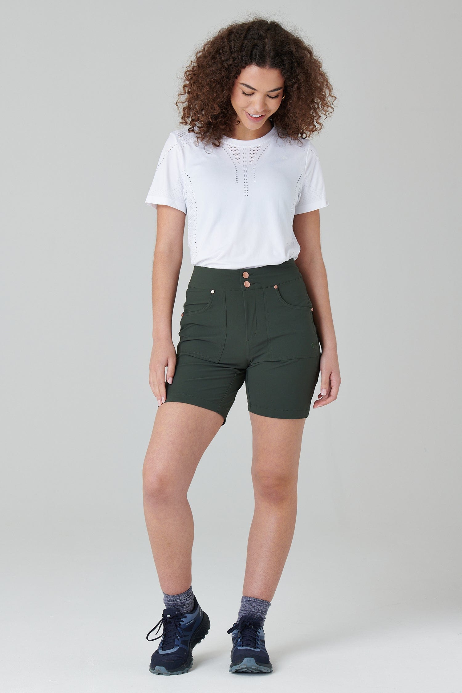 Mid Length Trek Shorts - Deep Khaki