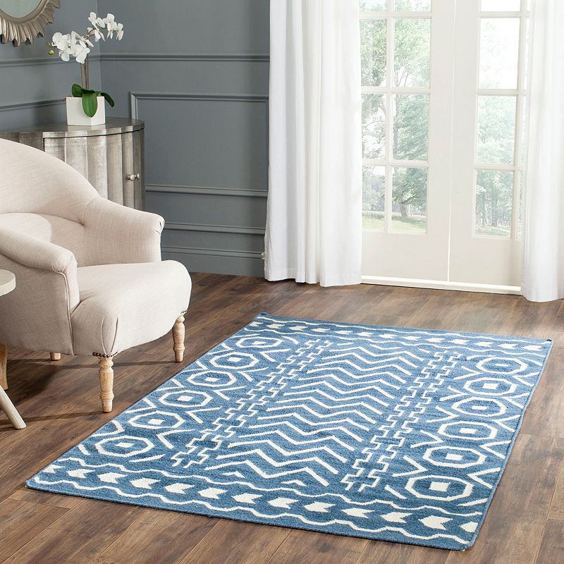 Safavieh Dhurries Multi Pattern Handwoven Flatweave Wool Rug