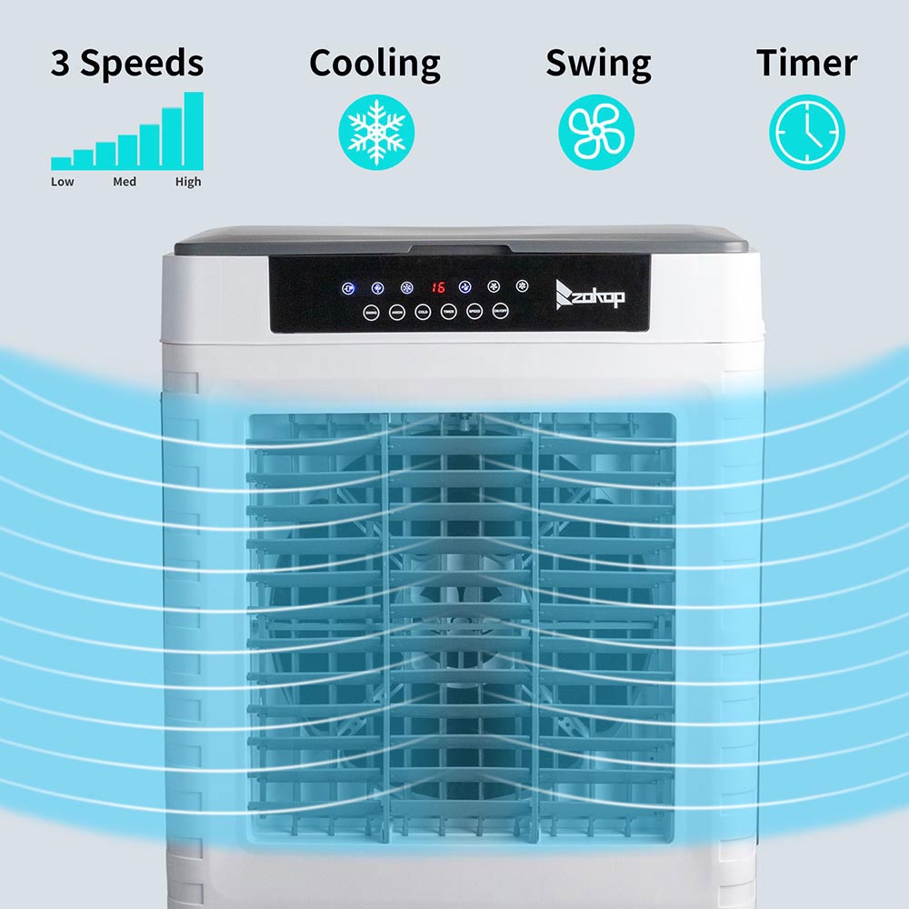 Yescom Portable Swamp Evaporative Cooler 200W 70L 4120 CFM