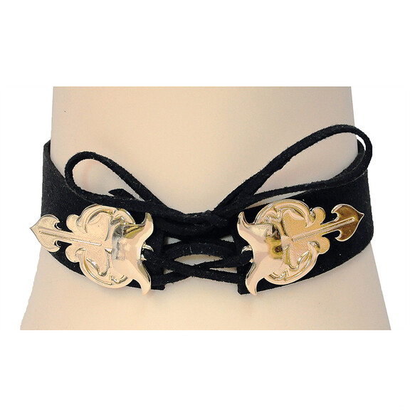 Morris Costumes GLH180084 Satin Choker With Ornate...