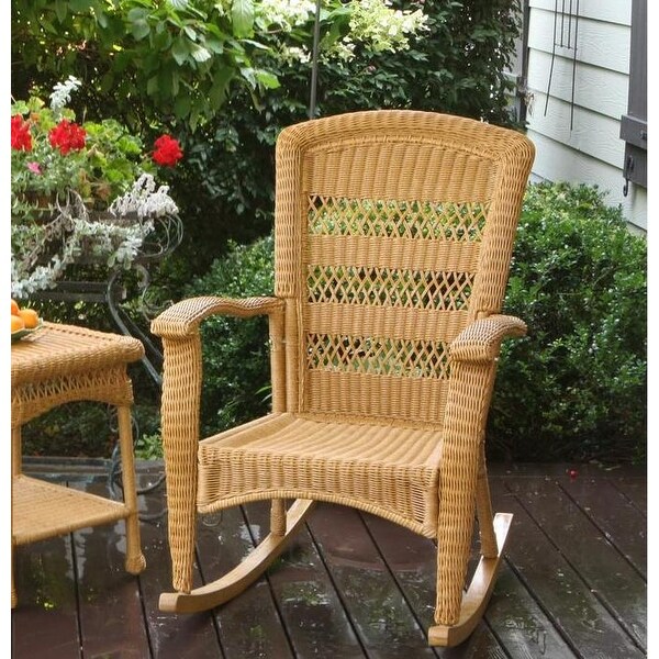 Portside Southwest Amber Rocking Chair with Cushion