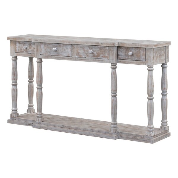 Console Table for Hallway Living Room with 4 Drawers and 1 Shelf