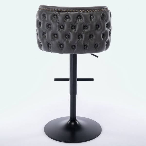 Upholstered Bar Stools with the whole Back Tufted (Set of 2)