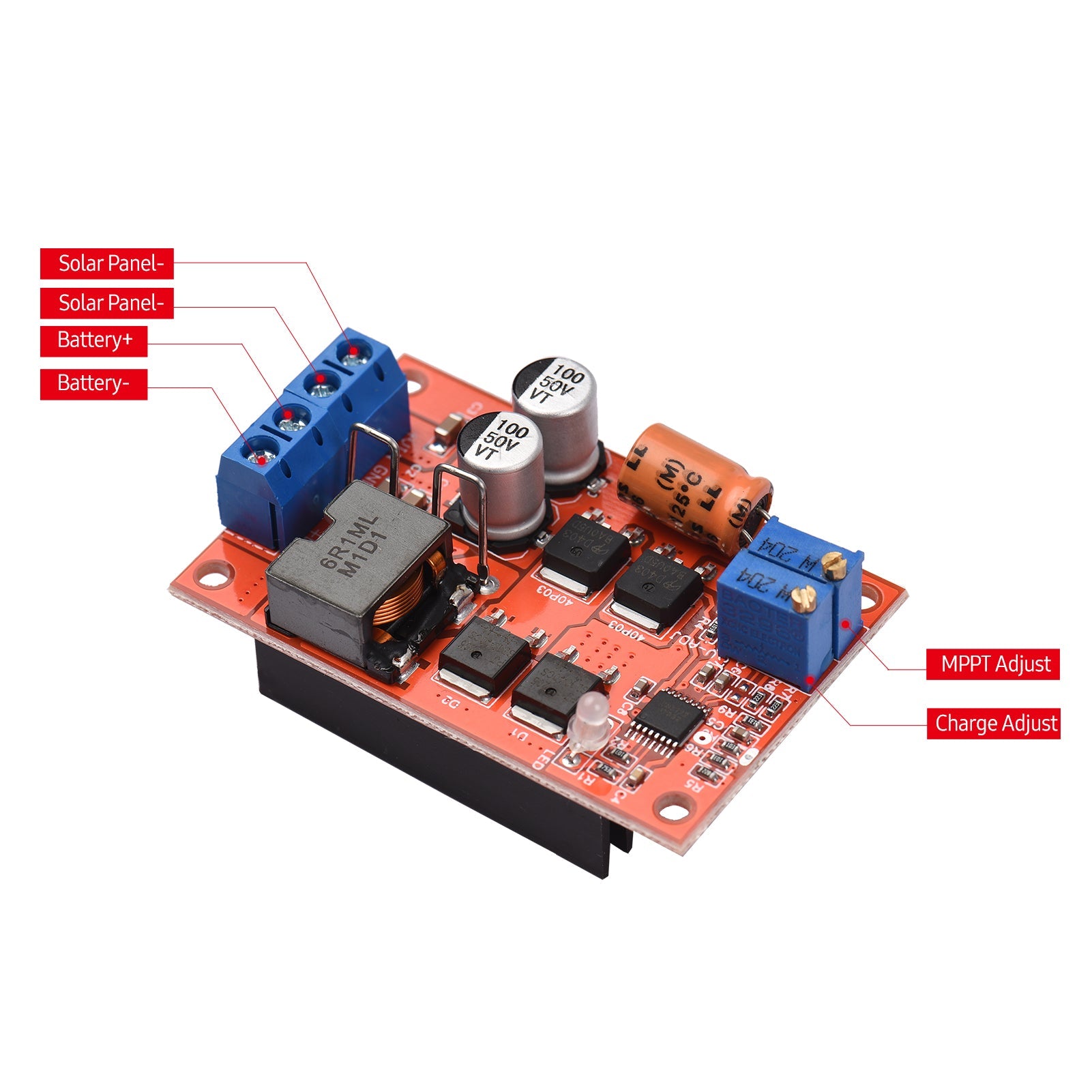 Walmeck  Solar Panel Controller Module 5A Solar Charging Panel Regulator Battery Charging PCB Board Simple   Controller for Small System