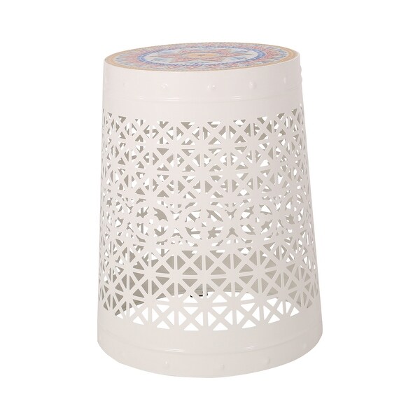 Lace Cut Design Metal Frame SIDE TABLE