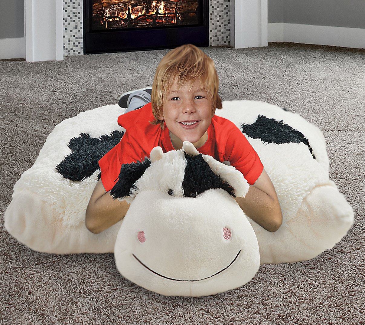 Pillow Pets Signature Jumboz Cozy Cow OversizedPlush Toy