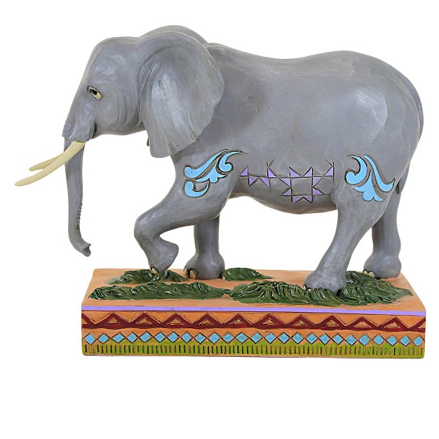 Jim Shore African Elephant One Figurine 5 25 Inches Animal Planet 6010937 Polyresin Gray