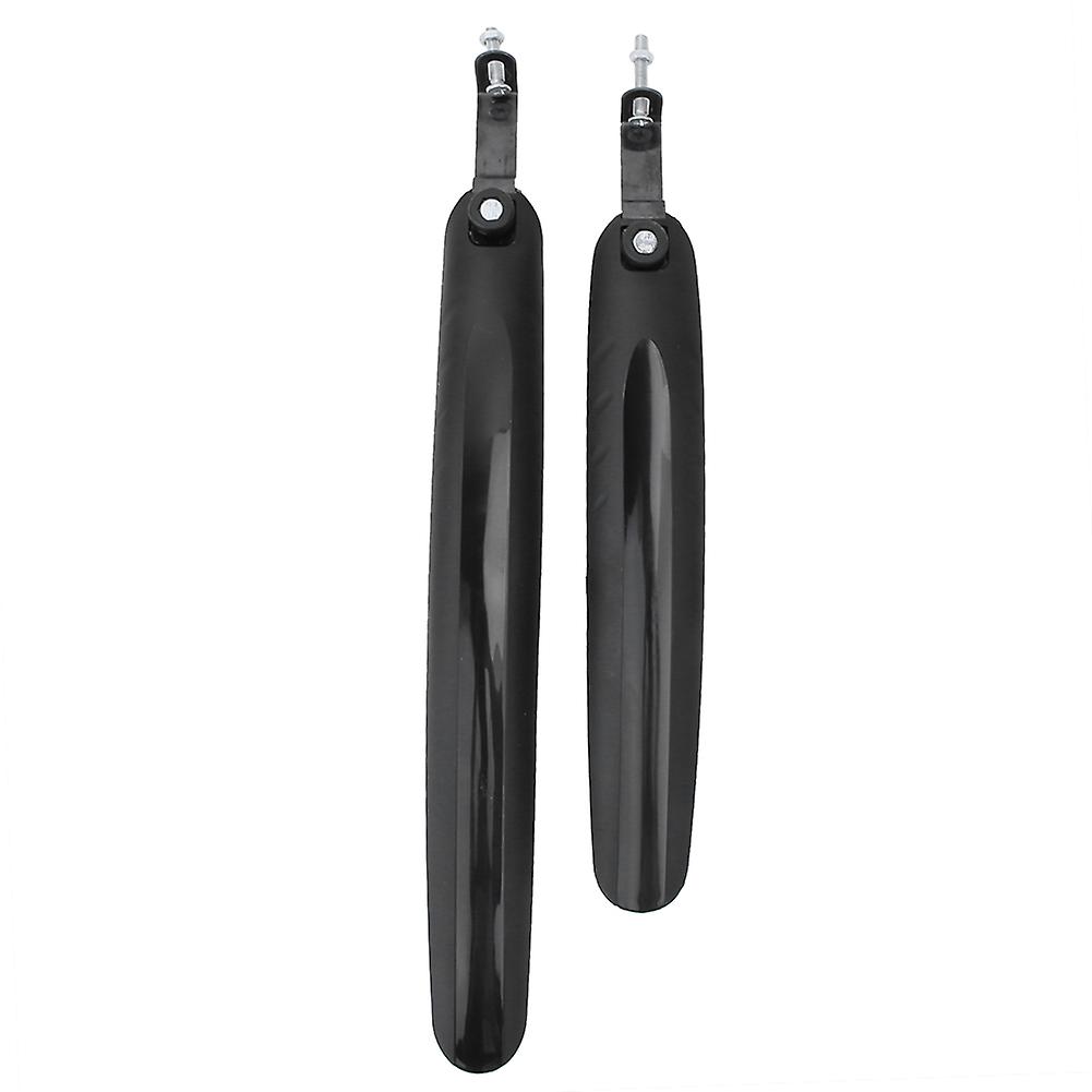 1 Pair Front Rear Mountain Road Bicycle Bike Fender Mudguard Mud Guard Set (black)