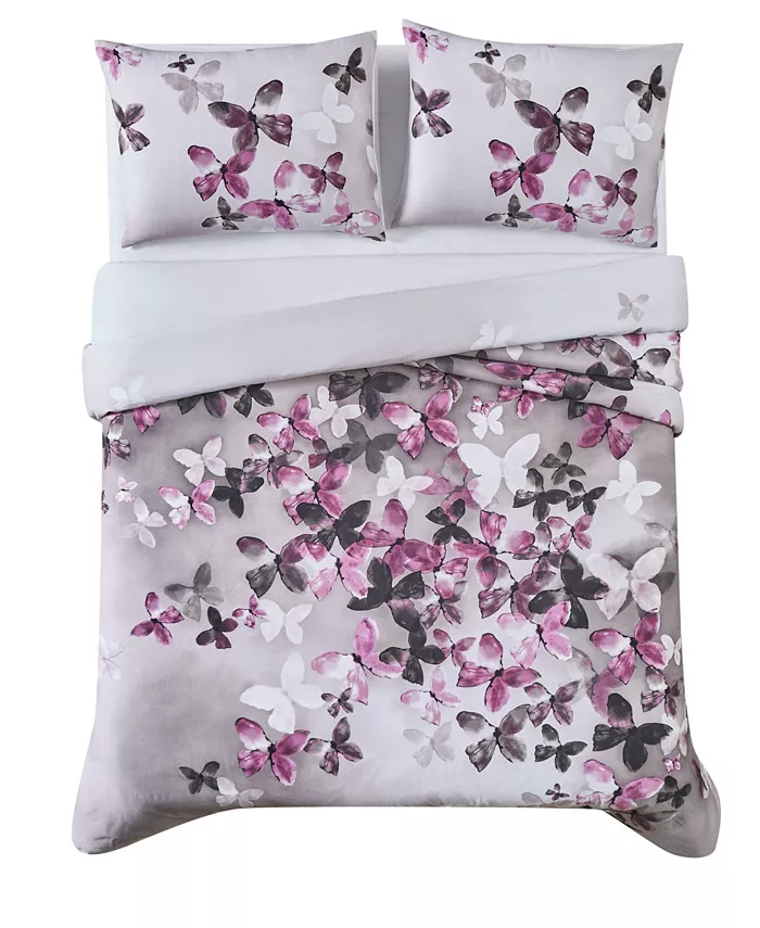 Vince Camuto Home Vince Camuto Lissara 3 Piece Duvet Set， Full Queen