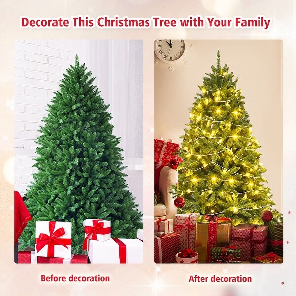 Unlit Artificial Christmas Tree Premium Hinged Fir Tree