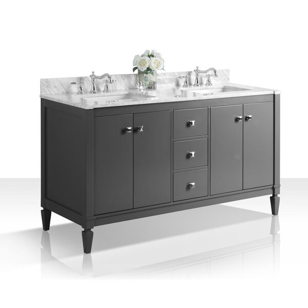 Kayleigh Sapphire Gray 60-Inch Vanity Console