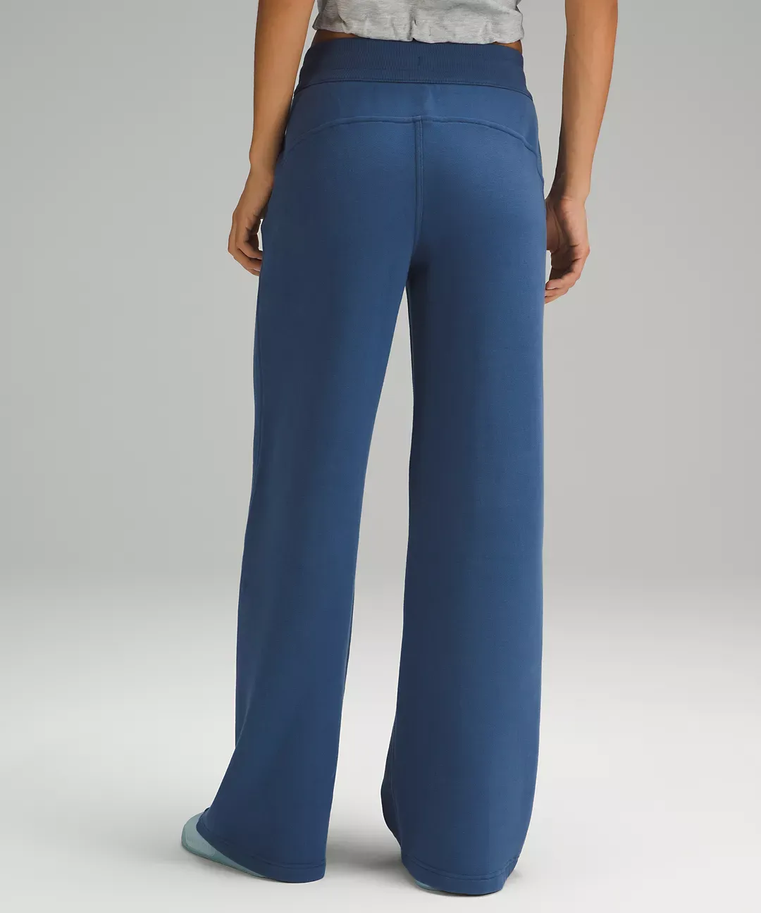 Scuba Mid-Rise Wide-Leg Full Length Pant