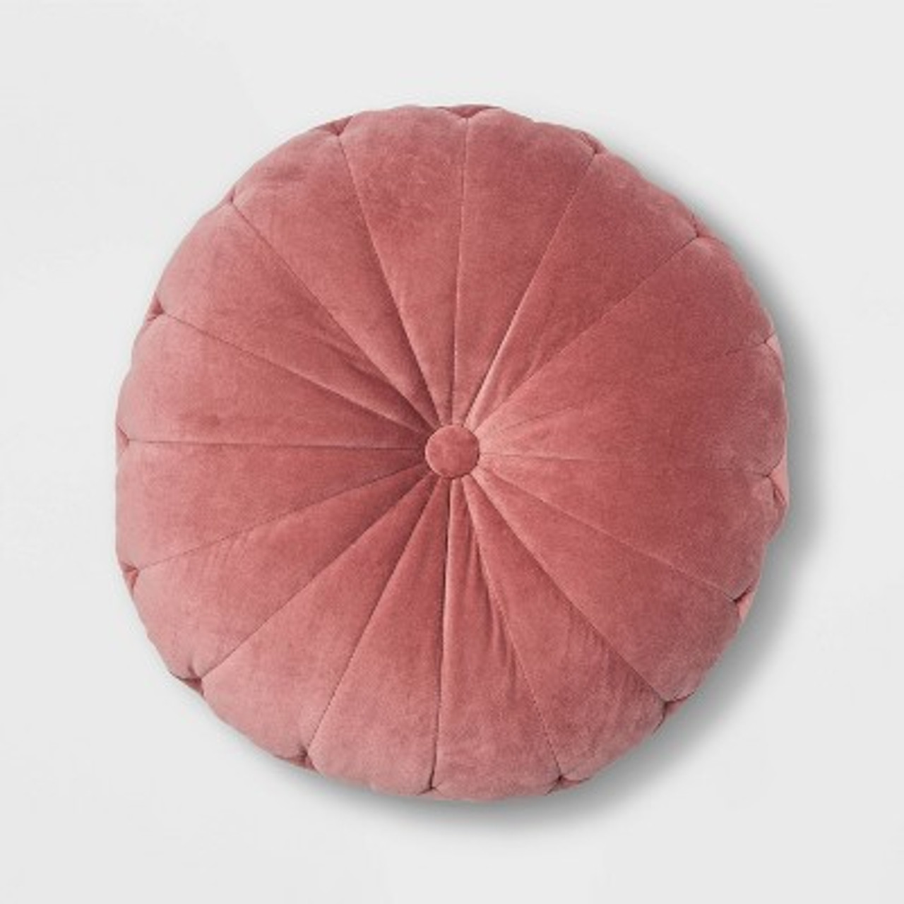 24 Oversize Velvet Round Floor Pillow Rose - Opalhouse™