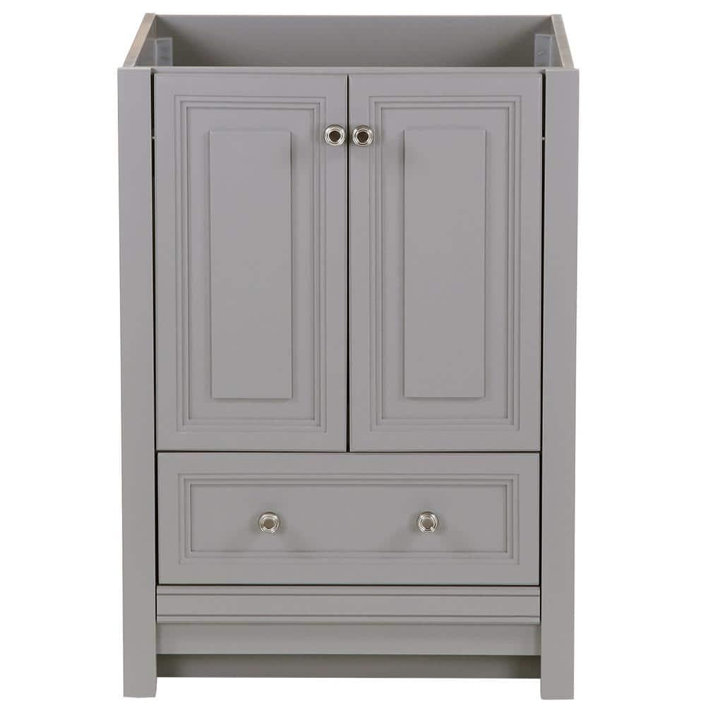 Home Decorators Collection Brinkhill 24 in W x 22 in D x 34 in H Bath Vanity Cabinet Only in Sterling Gray