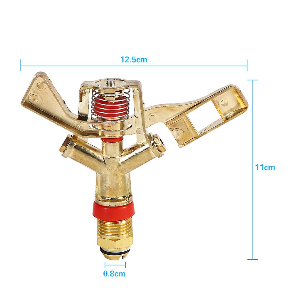 1/2 Inch Connector Brass Rotate Rocker Arm Water Sprinkler Spray Nozzle Garden Irrigation