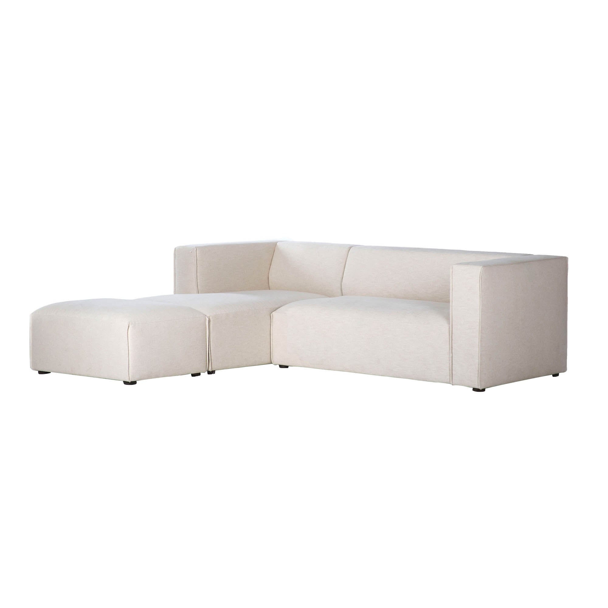 Premium Small Left Modular Sectional w/ Ottoman