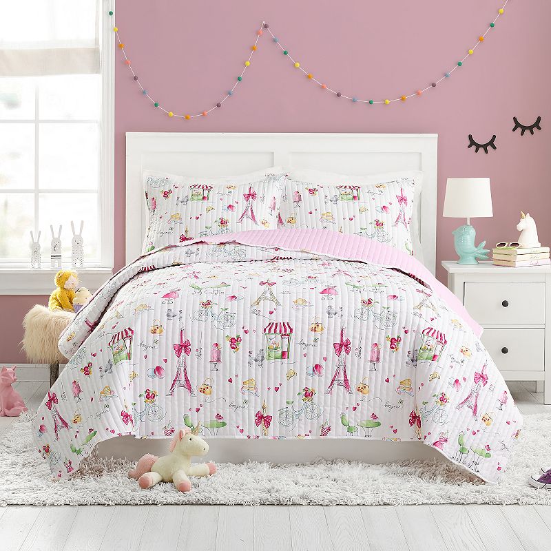 Urban Playground Pretty in Paris Quilt Set with Shams