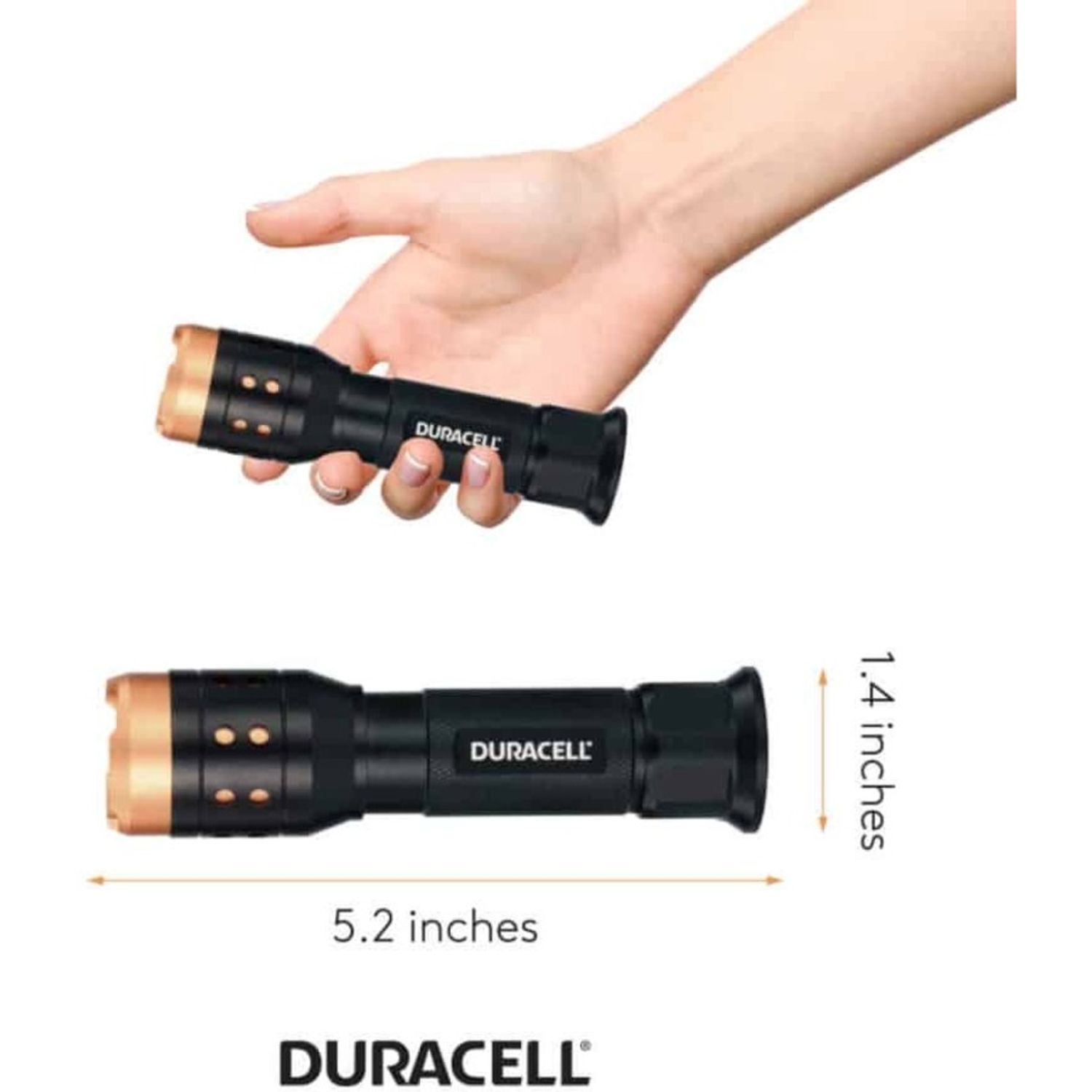 Aluminum Focusing LED Flashlight by Duracell Inc. DUR7142DF550