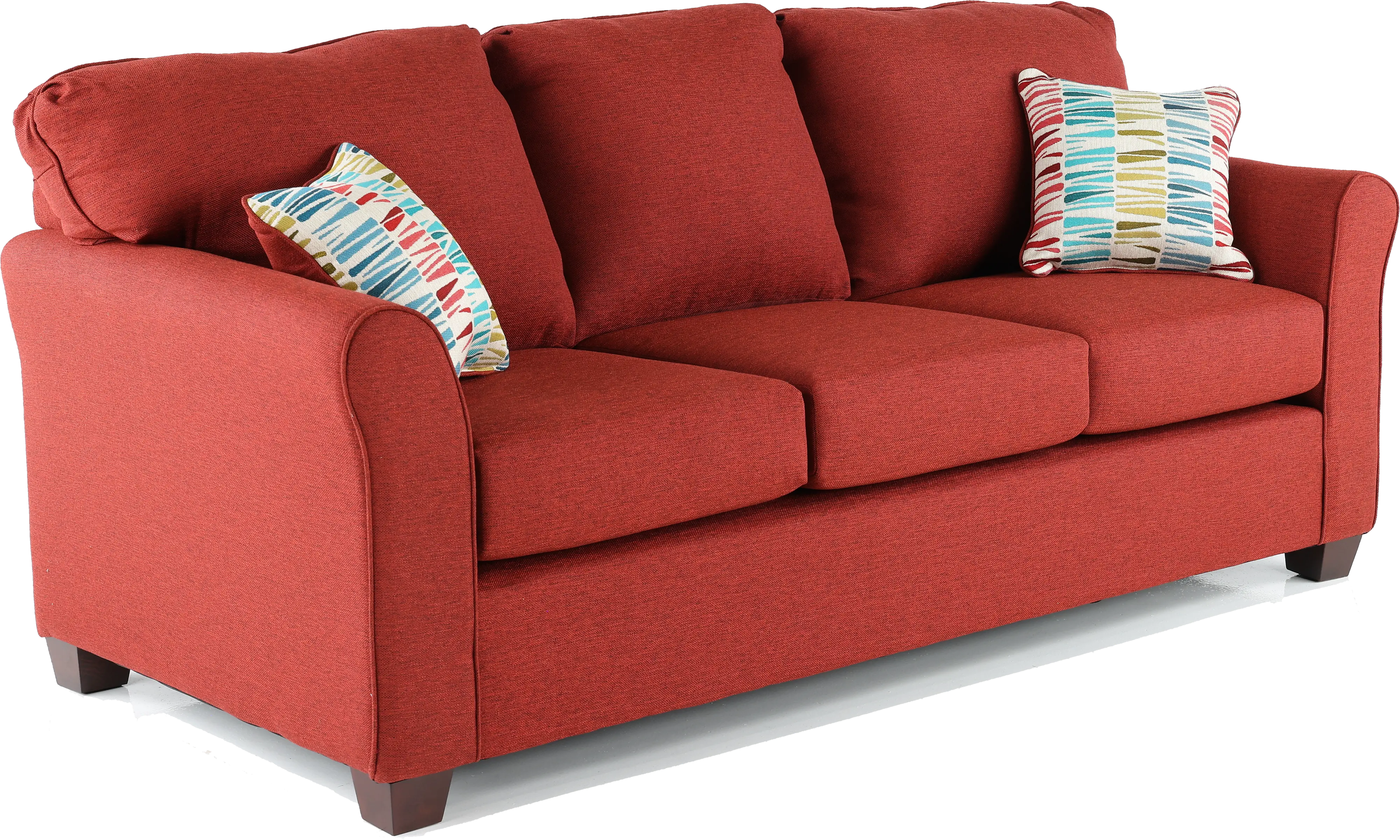 Wall St. Red Sofa