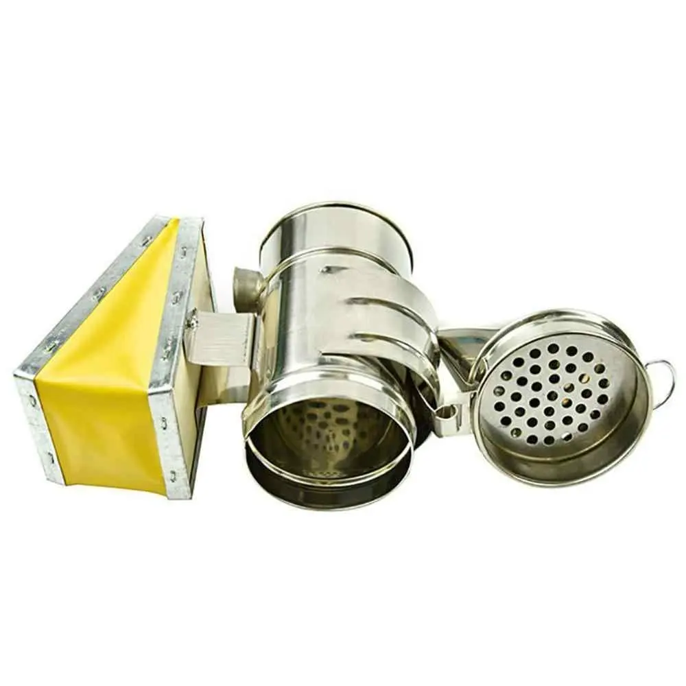 Stainless Steel Beekeeping Smoke Sprayer Mini sharp Nozzle Rust proof Durable Smoke Sprayer With Heat Insulation Beekeeping Tool