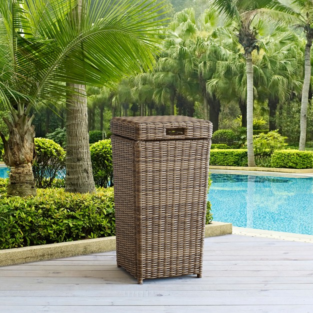 Bradenton Outdoor Wicker Trash Can Crosley