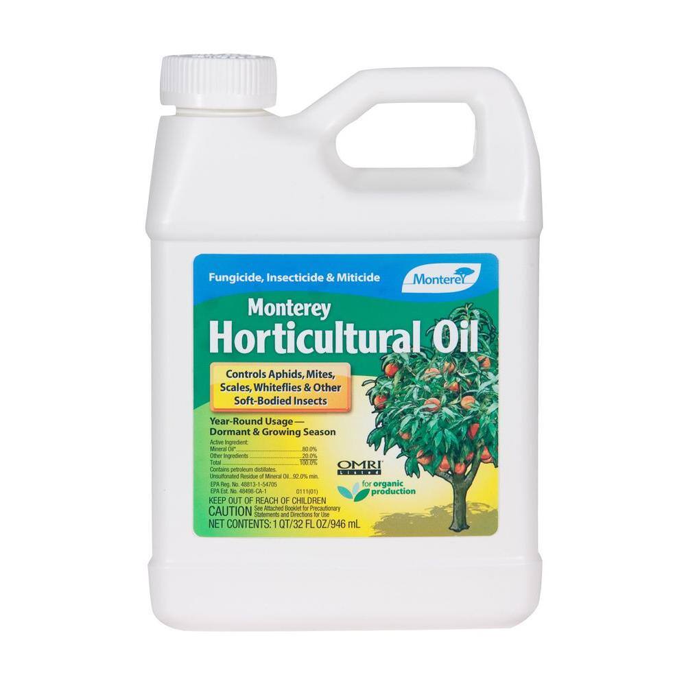 Monterey Horticultural Oil Quart Organic Concentrate for Outdoor Insect Control LG 6290