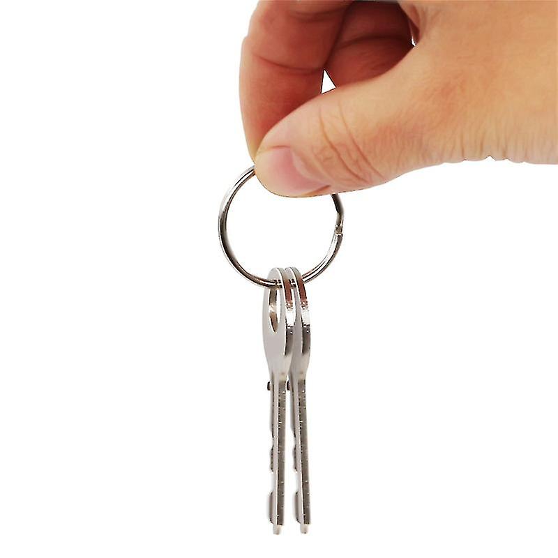 Stainless Steel Key Ring， Diameter 20 Mm， 30 Mm Key Ring， Car， House， Key Accessories， 20 Pieces