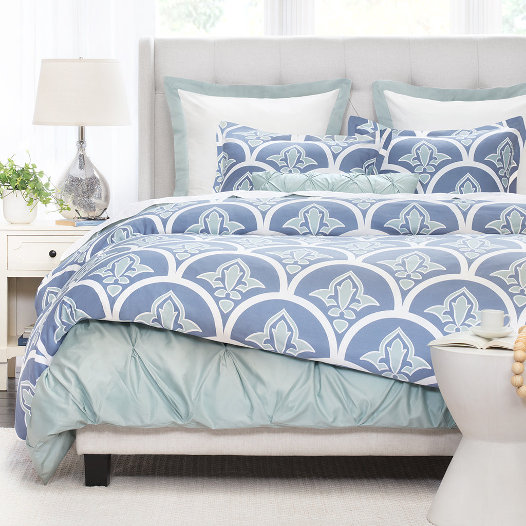 Blue Clementina Euro Sham