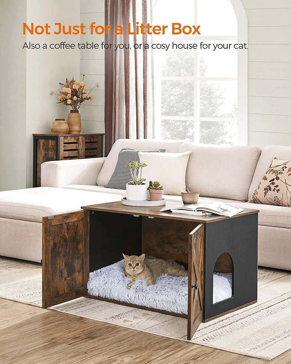 FEANDREA Hidden Cat Litter Box Enclosure