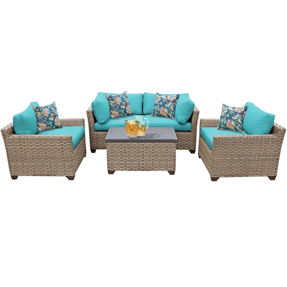 Monterey 5 Piece Sofa Seating Group with Cushions