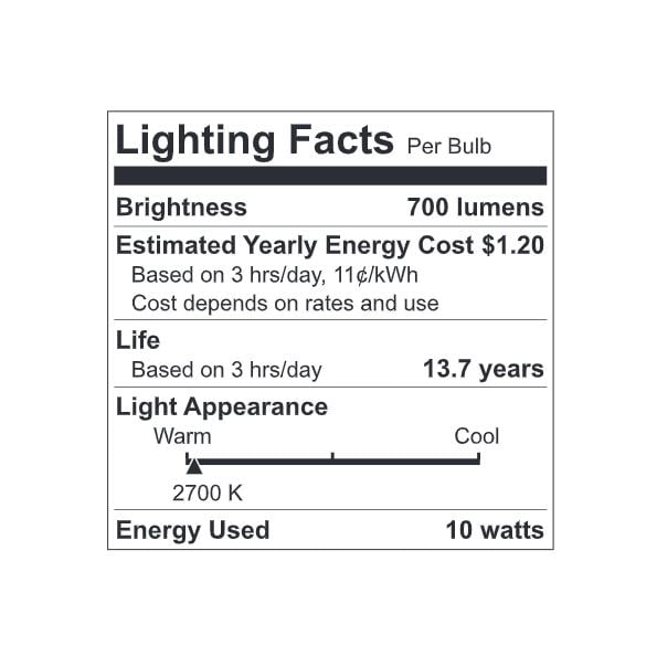 GE LED Floodlight Bulbs， 65 Watt Eqv， Soft White， BR30 Indoor Light Bulbs， 13 year， 4pk