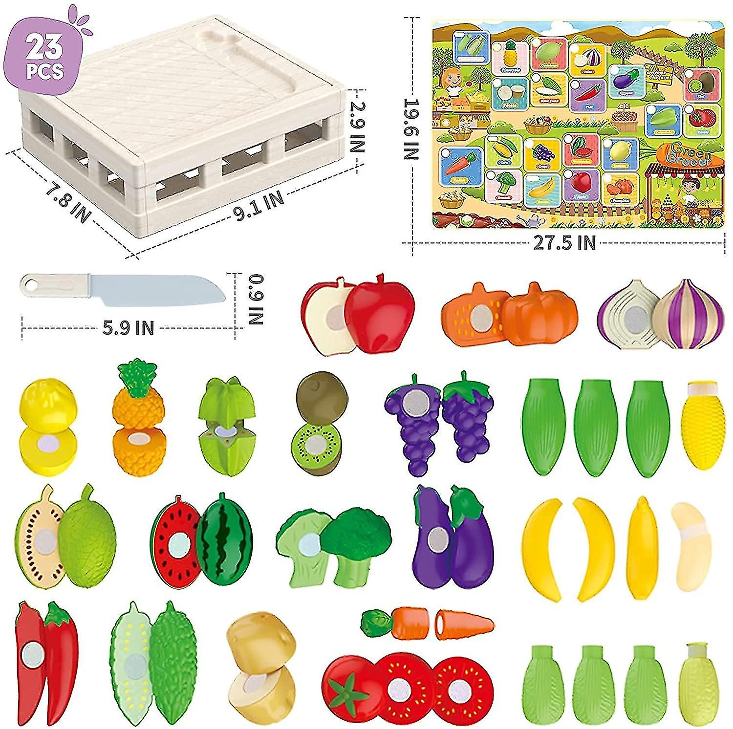 Children's Play House Toy Kitchen Boys And Girls Vegetables Cut Watch Baby Cut Fruit Boy Combination Music