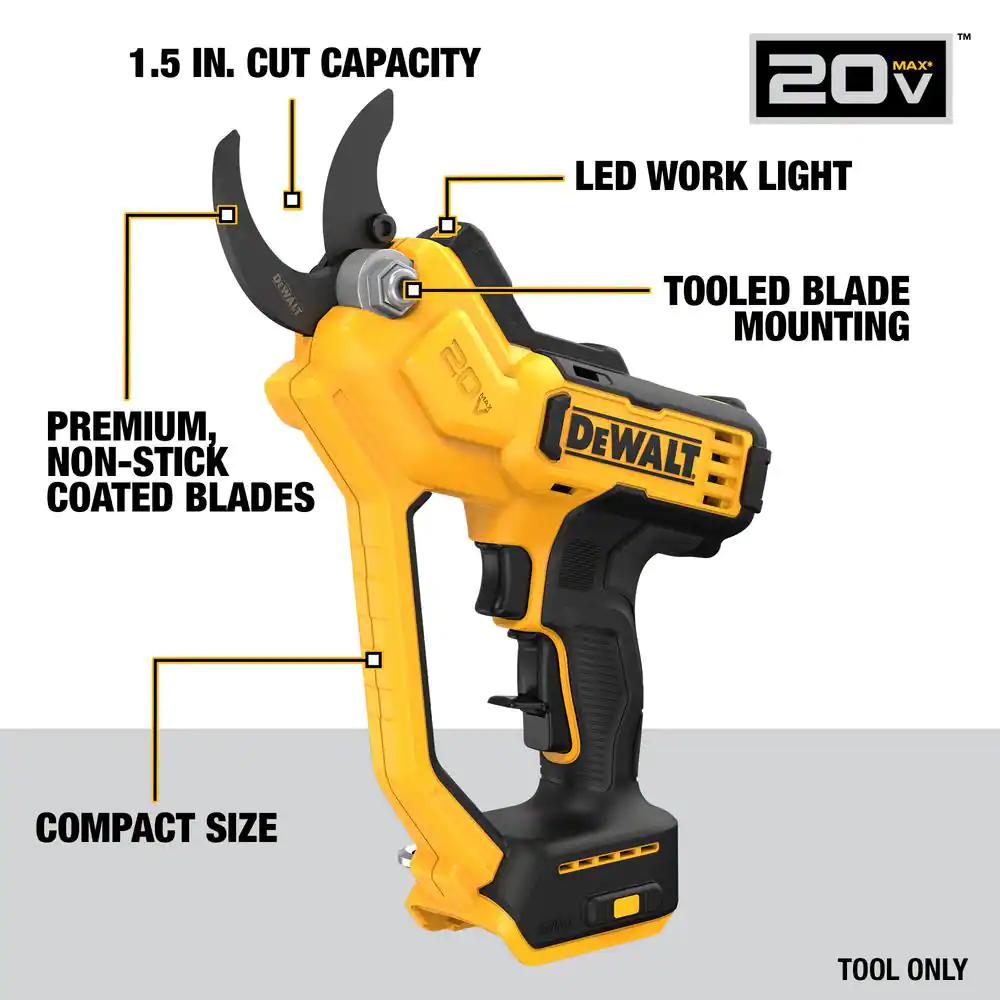 DEWALT DCPR320B 20V MAX Cordless Battery Powered Pruner (Tool Only)