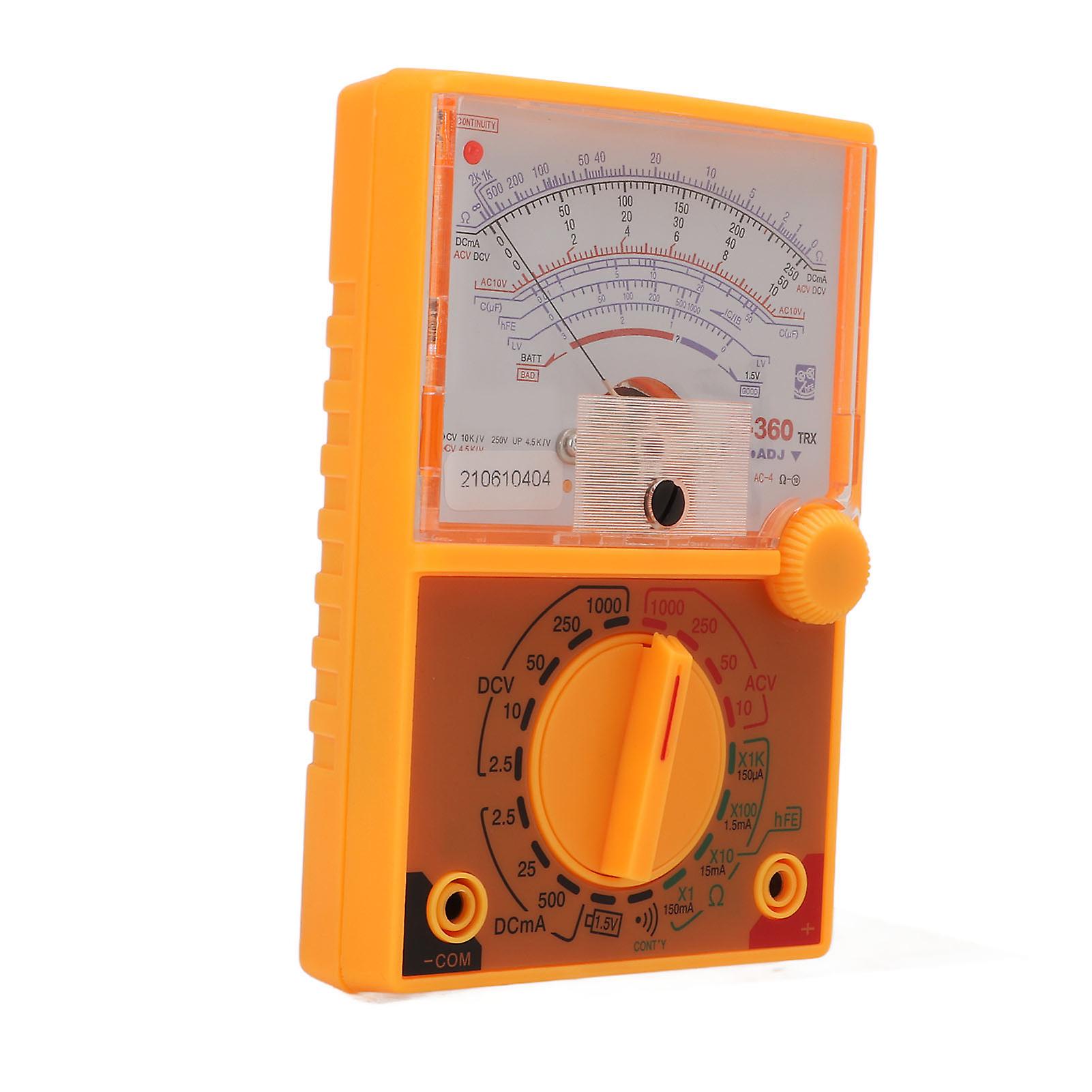 Multimeter High Definition Scale Multiple Measuring Ranges Humanized Design Small Safe Pointer Multimeter