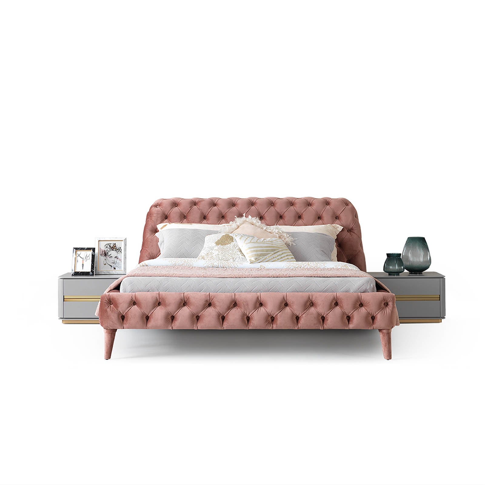 Malena Queen Bedstead Malena001-P-Bed