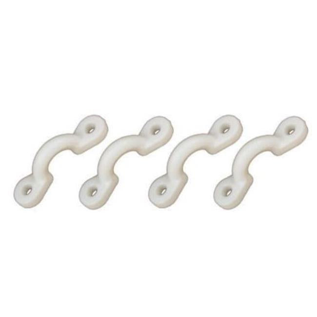 Bimini Top Pad Eyeand#44; White - Pack of 4