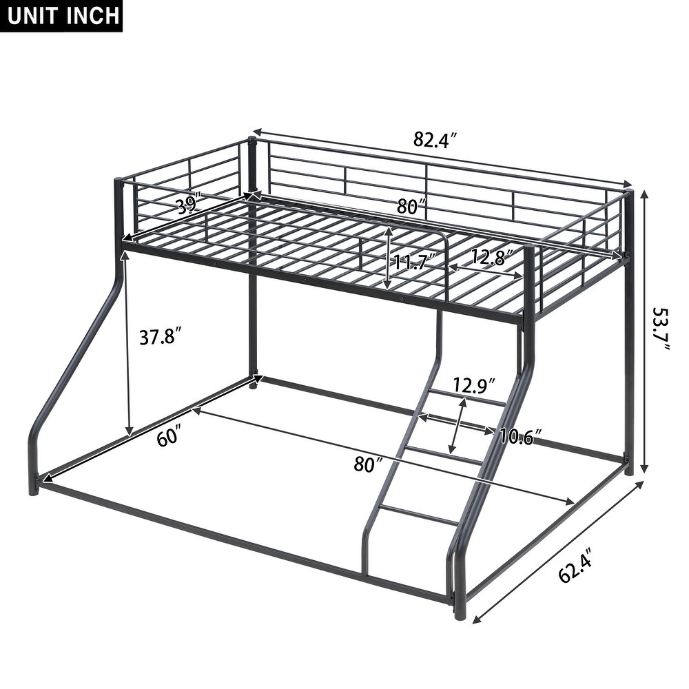 Classic Elegant Twin XL over Queen Bunk Bed