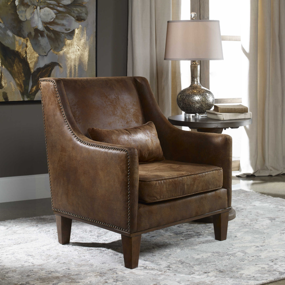 quotCade quotArmchair   Transitional   Armchairs And Accent Chairs   by My Swanky Home  Houzz