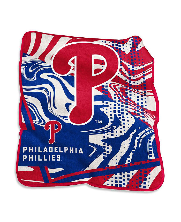 Logo Brands Philadelphia Phillies 50 x 60 Swirl Raschel Throw Blanket