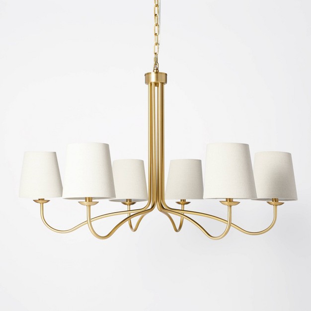 6 arm Candelabra Chandelier Ceiling Light With Magnolia