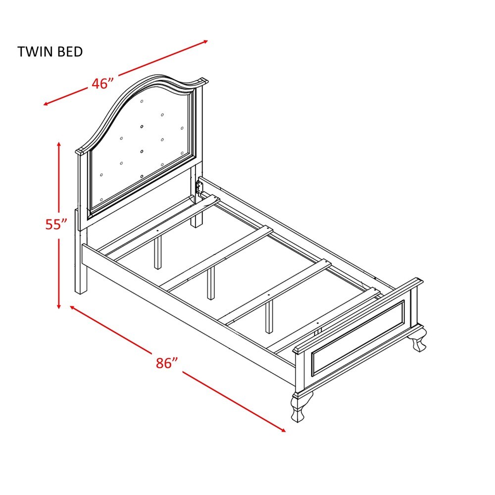 Picket House Furnishings Jenna Twin Panel 4PC Bedroom Set