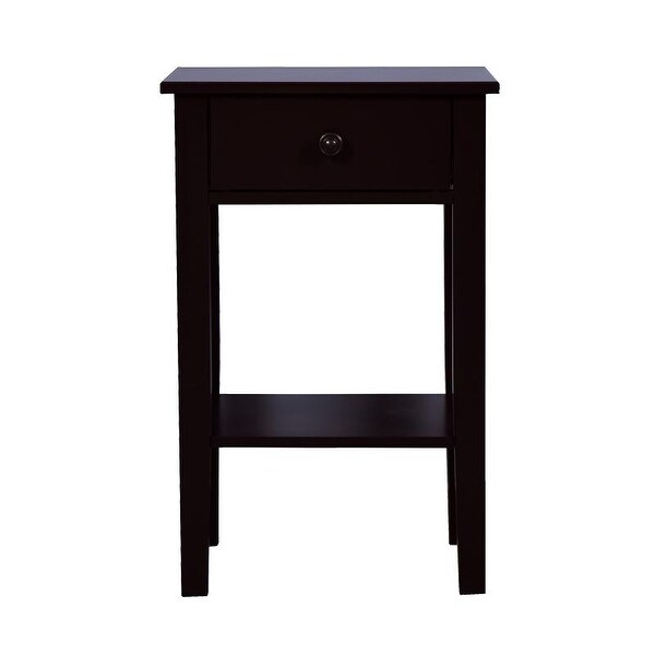 Nestfair Brown Floor-standing Storage Table End Table with Drawer