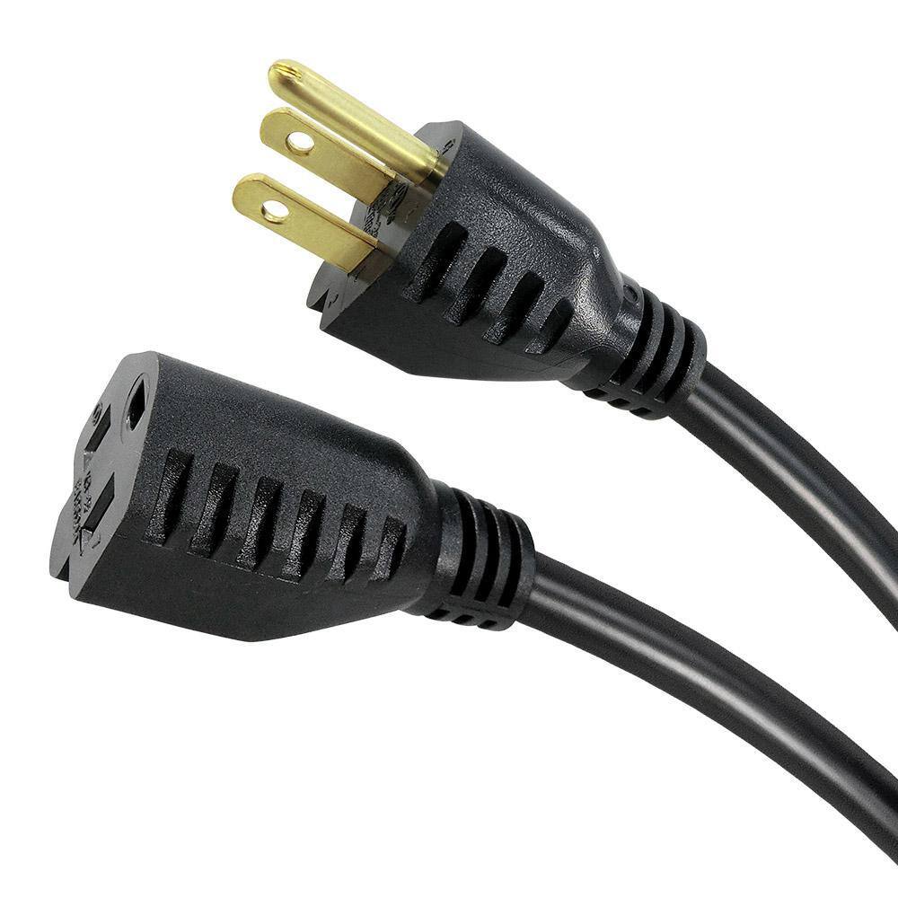 HDX 15 ft. 163 Light Duty IndoorOutdoor Extension Cord Black EXB-16315