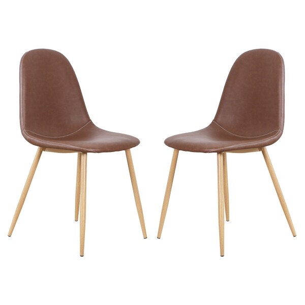 PU Dining Chair Modern Kitchen Chair Upholstered Chair (Set of 2)