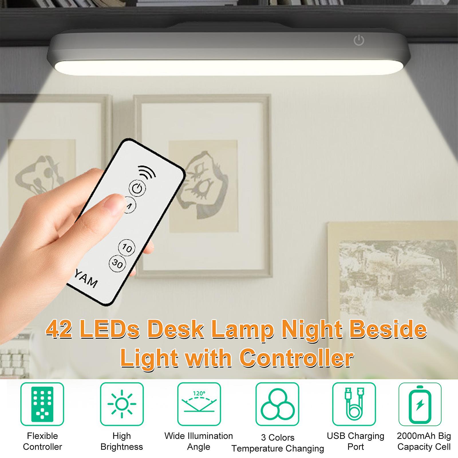 42 Leds Cabinet Lamp Night Beside Light With Controller Sensitive Touching Control/ 3 Colors Changing/ Dimable Brightness Adjustable/ 10minsand30mins Ti